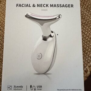 Facial & Neck Massager - White